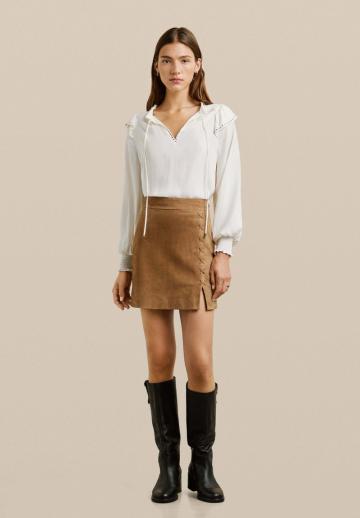 Кожаная юбка