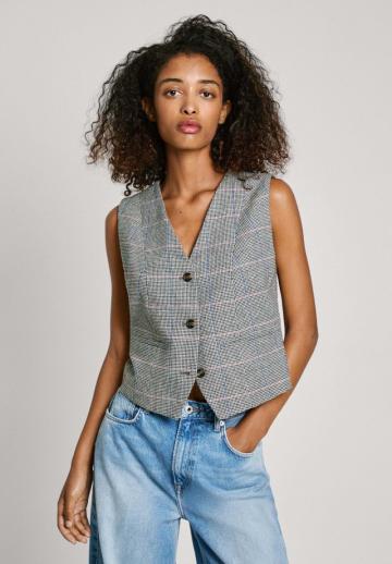 Джинсовая жилетка