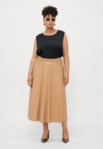 Кожаная юбка