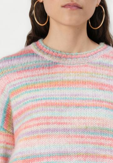 Пуловер в полоску