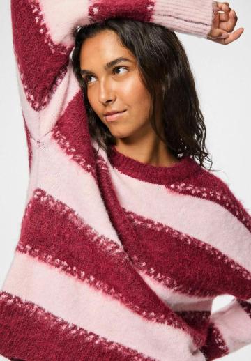 Пуловер в полоску