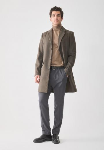 Шерстяное пальто