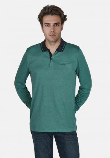 Поло с длинным рукавом
