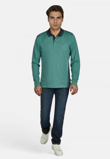 Поло с длинным рукавом