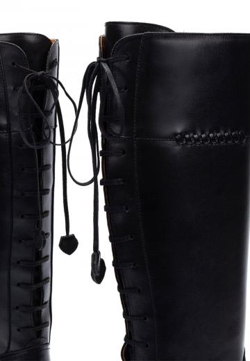 Сапоги на шнуровке