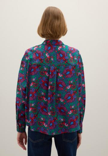 Атласная блузка