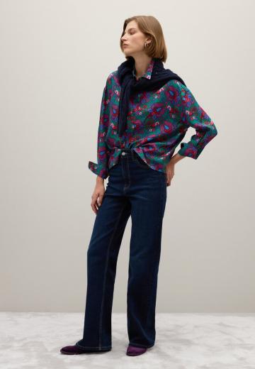 Атласная блузка