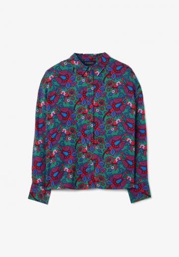 Атласная блузка