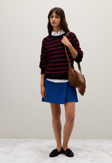 Пуловер в полоску