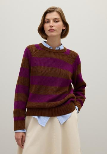 Пуловер в полоску
