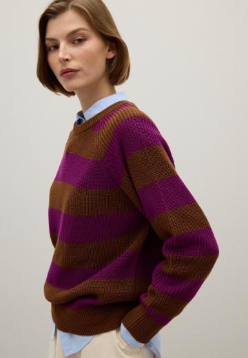 Пуловер в полоску