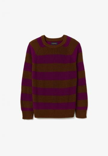 Пуловер в полоску