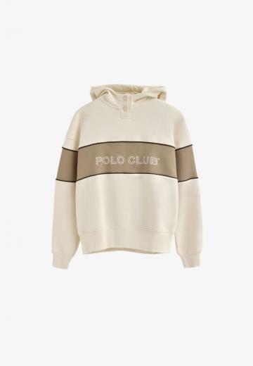 Пуловер с капюшоном