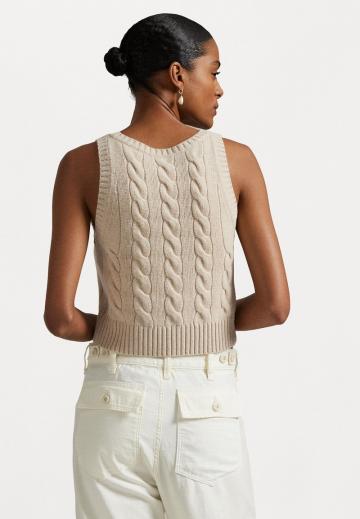 Пуловер без рукавов