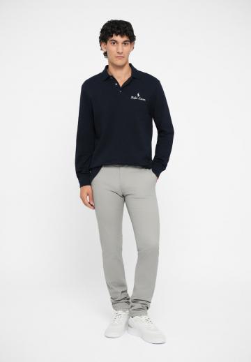 Поло с длинным рукавом