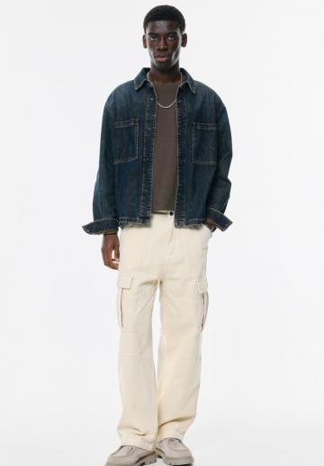 Брюки с накладными карманами