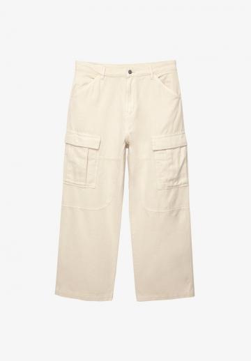 Брюки с накладными карманами