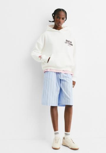 Пуловер с капюшоном