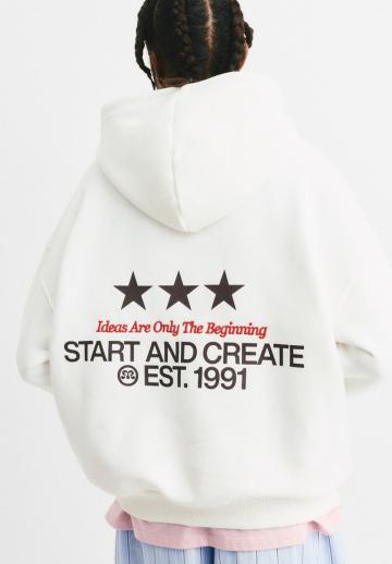 Пуловер с капюшоном