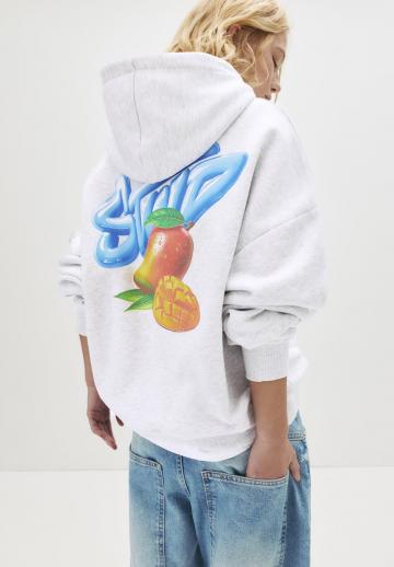 Пуловер с капюшоном