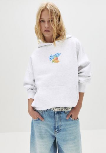 Пуловер с капюшоном