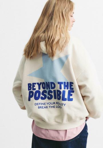 Пуловер с капюшоном