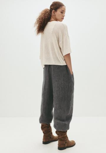 Пуловер с рукавом три четверти