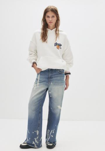 Пуловер с капюшоном