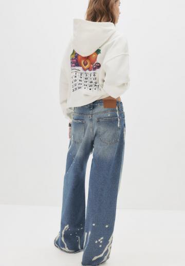 Пуловер с капюшоном