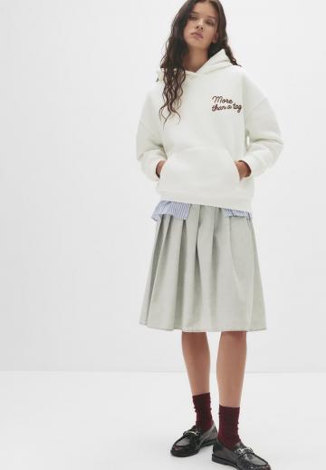 Пуловер с капюшоном