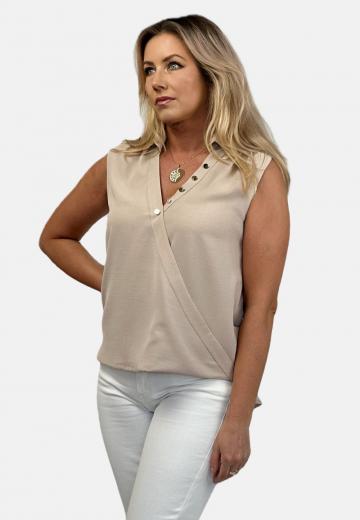 Блузка без рукавов