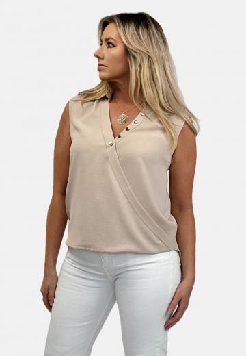 Блузка без рукавов