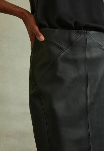 Кожаная юбка