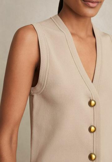 Джинсовая жилетка