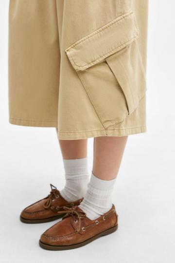 Юбка с накладными карманами