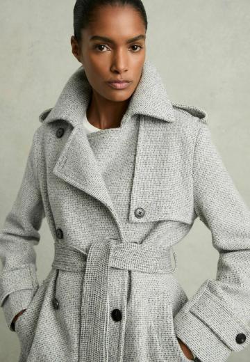 Пальто из искусственной кожи