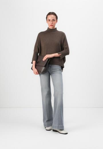 Пуловер с рукавом три четверти