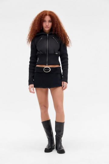 Юбка с накладными карманами