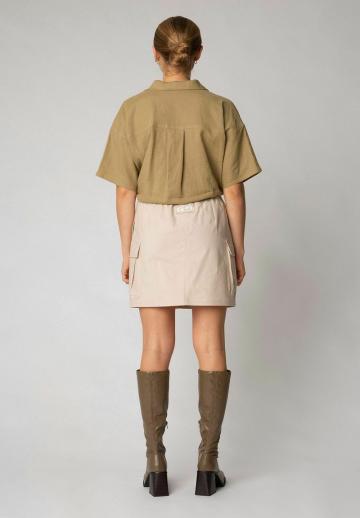 Юбка с накладными карманами