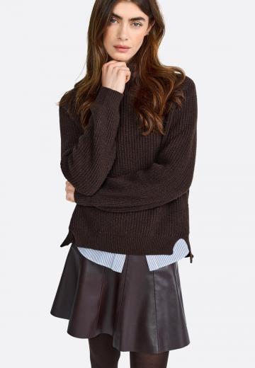 Кожаная юбка