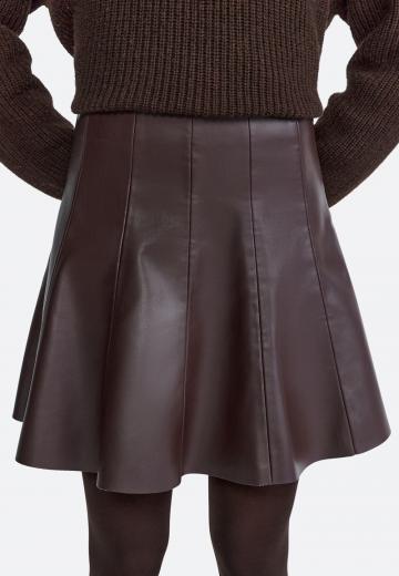 Кожаная юбка