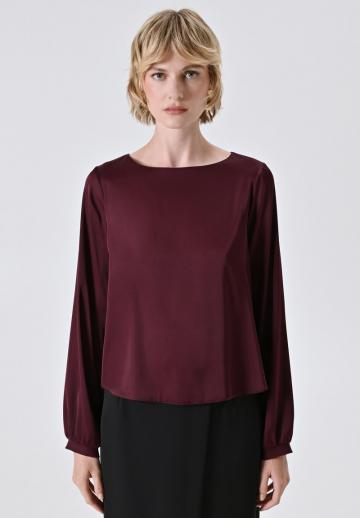 Атласная блузка