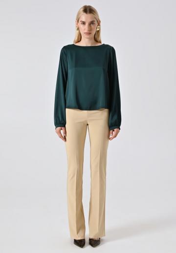 Атласная блузка