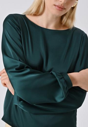 Атласная блузка