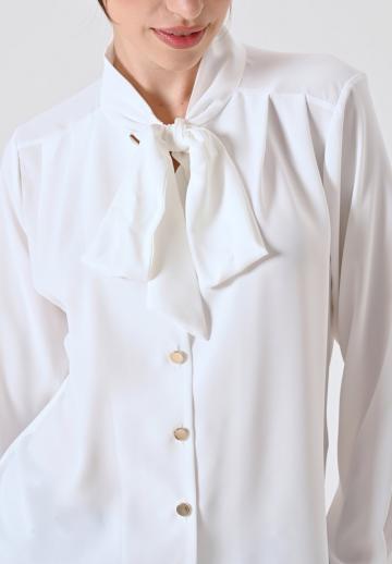 Атласная блузка