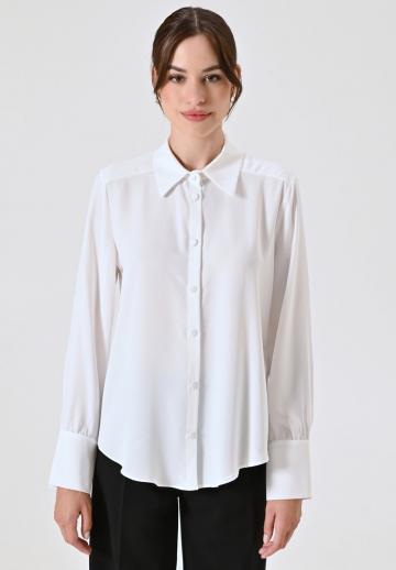 Атласная блузка