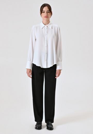 Атласная блузка