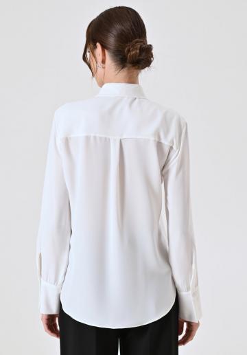 Атласная блузка