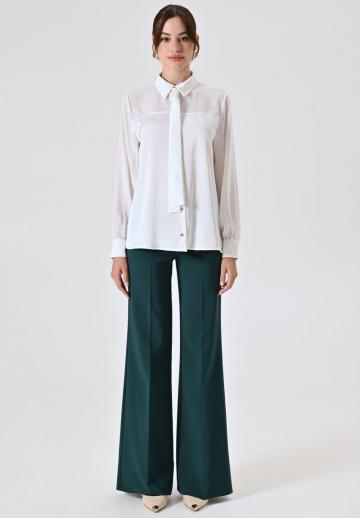 Атласная блузка