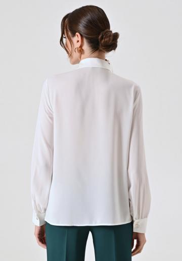 Атласная блузка